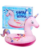 Jednorożec materac dmuchany do pływania 131cm koło basen zabawa od 3 lat