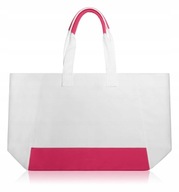 LANCOME ORYGINALNA TORBA SHOPPER BAG TOREBKA BIAŁA/RÓŻOWA DUŻA PIĘKNA NOWA