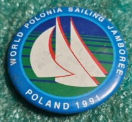 ODZNAKA WORLD POLONIA SAILING JAMBOREE POLAND 1991 - ŻEGLARSTWO