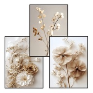 Plakat Zestaw 50x70 3szt. plakaty, postery,BOHO ,MINIMALIZM ,KWIATY