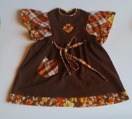 Brązowa sukienka dziecięca