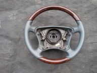 W215 W220 kierownica drewno skóra szara
