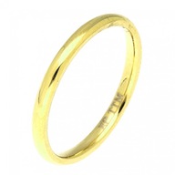 79175 Pierścionek obrączka 2 mm złota stal chirurgiczna średnica 20 mm