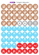 Naklejki do planera, kalendarza, bujo AUTO