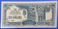 MALEZJA-MALAJE 10 DOLLARS, JAPOŃSKA OKUPACJA !!! BEZOBIEGOWY !!!