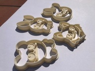 Foremki Psotne Leśne Stworki (kawaii) 4 szt