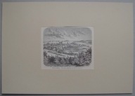 JELENIA GÓRA, HIRSCHBERG, Widok ogólny, Drzeworyt sztorcowy z r. ok. 1880
