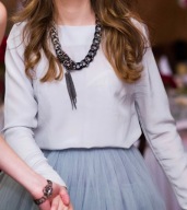 FANFARONADA bluzka bluzeczka krepa jedwabna