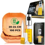 WKŁAD PAPIEROWY WKŁADY DO FRYTKOWNICY BEZTŁUSZCZOWEJ AIR FRYER 100X +GRATIS