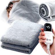 Koc Elektryczny 180x160 cm Dwuosobowy 25 Poziomów Timer + Pilot grzewczy