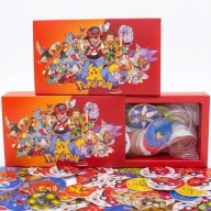 POKEMON TAZO TAZOS PIKACHU BOX 2 GENERACJA 100 SZT Z POLSKI