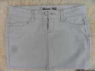 Stradivarius Spódnica 36 Jeans Beżowa Mini Lato