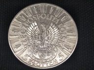 Moneta 5 złotych Piłsudski 1934 orzeł Strzelecki, piękny stan, srebro (144)