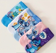 Zestaw 5 par skarpetek damskich Disney Stitch – kolorowe, bawełniane