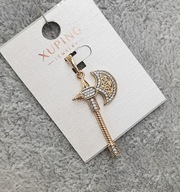 53403 ZAWIESZKA 18K POZŁACANA 40/17 MM toporek siekiera