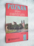 POZNAŃ PLAN CENTRUM 1:9000 z 1988 roku