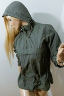 zielona kurtka - bluza khaki z kapturem IDEALNA W GÓRY trekking S
