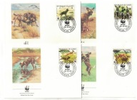 7-FDC-DF11-Rep.Guiana, WWF -ANTYLOPY,1987r