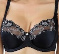 Biustonosz Lanny Mode 11775 CZARNY ATLASOWY 85D