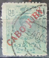 Cabo Juby kolonia hiszpańska stary znaczek z nadrukiem (9/61