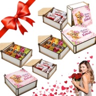 PREZENT NA DZIEŃ KOBIET UPOMINEK DLA DZIEWCZYNEK OPAKOWANIE NA SŁODYCZE BOX