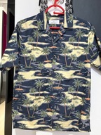 R Koszula hawajska Primark artystyczny krajobraz wysp tropikalnych bawełna