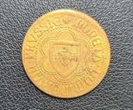 Moneta kolekcjonerska krzyżacka, złoty kwartnik moneta zakonu krzyżackiego