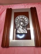 obraz płaskorzeźba figurka popiersie metal cynkowany drewno JEZUS ITALY