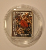 JAN MATEJKO - WERNYHORA 5 $ DOLARÓW 2009 COOK ISLANDS - Z PERŁĄ CERTYFIKAT