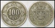 MNB - PORTUGALIA 100 Reis 1900 # st 3+
