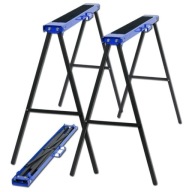 Komplet dwóch krzeseł ciesielskich metalowych koziołków budowlanych do 250