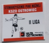 KSZO OSTROWIEC KLUB SPORTOWY STOWARZYSZENIE PIŁKA NOŻNA NAKLEJKA WLEPKA PRL