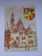 WROCŁAW - 1958 r mal. A B i M Wochna - HERB