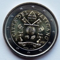 WATYKAN 2025 2 EURO OBIEGOWE UNC !!!!!!