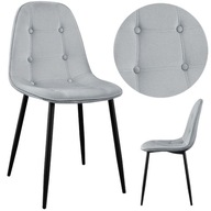 Krzesło nowoczesne pikowane tapicerowane welurowe do jadalni kuchni salonu