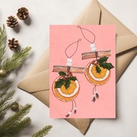 Kartka Świąteczna Bożonarodzeniowa – Boże Narodzenie – 'Pomarańcze'