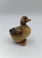 Kaczuszka z ceramiki szkliwiona - vintage - bardzo ładna figurka - 10cm