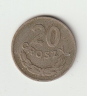 PRL 20 groszy 1949 miedzionikiel