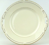 # OSCAR SCHALLER, 1950 - TALERZ do CIASTA - ECRU - śr 24,2 cm