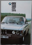 Prospekt BMW E3 2500 2800 3.0 S Si ok. 1974