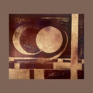 Obraz Abstrakcja Małgorzaty Sobieskiej 60x70 farby akrylowe