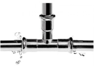 KAN Inox Trójnik redukcyjny - 54 x 42 x 54mm 1609