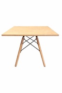 STÓŁ STOLIK KWADRATOWY LUGANO |Ciemny Blat|Drewniane Nogi |Średnica 60x60