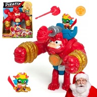 PIRATIX CRAZY JUNGLE ZESTAW GORILLA BROS BOOM BEN CZERWONY GORYL