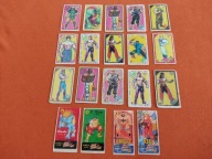 Obrazki/Naklejki z gumy do żucia Street Fighter,Atari Rangers 19szt.Lata 90