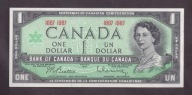 Kanada - banknot - 1 Dollar - 1967 rok