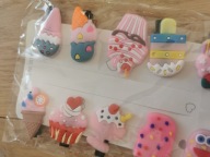 Spinki klamerki do włosów ice cream wielokolorowy 12 sztuk