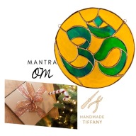 Symbol OM feng shui witraż zawieszka