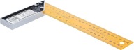 Kątownik stolarski 250 mm aluminiowy miarka ciesielska z podziałką mm/cm