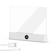 LED LAMPKA NOCNA DO CZYTANIA OCHRONA OCZU USB PŁASKI PANEL BIAŁA
